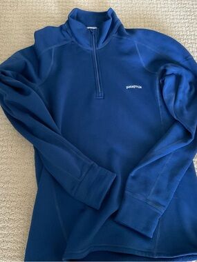 Patagonia Navy Blue Quarter-Zip Fleece Pullover